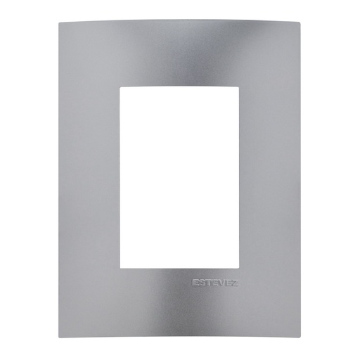 [HC-E613TM3] PLACA 3 VENTANAS TITANIO MATE