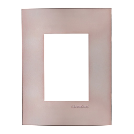 [HC-E613CM3] PLACA 3 VENTANAS COBRE MATE