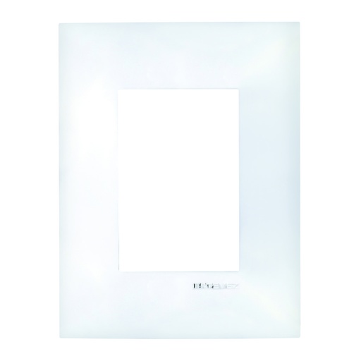 [HC-E613CL3] PLACA 3 VENTANAS CROMO LIQUIDO