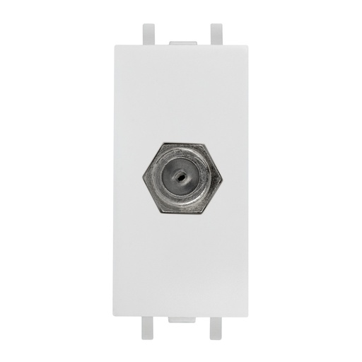 [HC-E60113] TOMA TV COAXIAL BLANCO TIZA