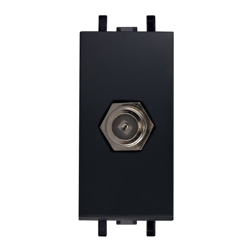 [HC-E62113] TOMA TV COAXIAL NEGRO CARBONCILLO