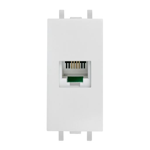 [HC-E60114] TOMA TELEFONICA 6H RJ11 BLANCO TIZA