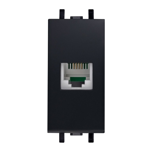 [HC-E62114] TOMA TELEFONICA 6H RJ11 NEGRO CARBONCILLO