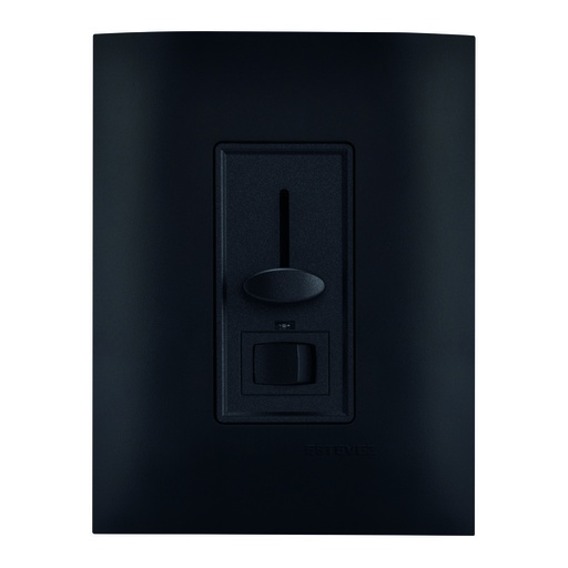 [HC-E62331] CONTROL VENTILADOR DESLIZABLE C/ PLACA NEGRO CARBONCILLO