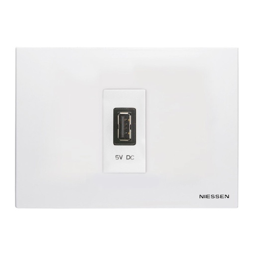 [N2185.2-BL] TOMA CARGADOR USB 2A 1 MOD