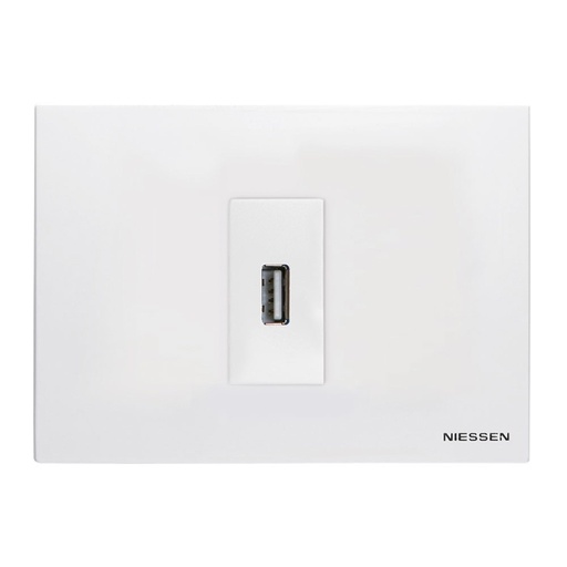 [N2155.9-BL] TOMA VDI USB CONEXION HEMBRA-HEMBRA 1 MOD
