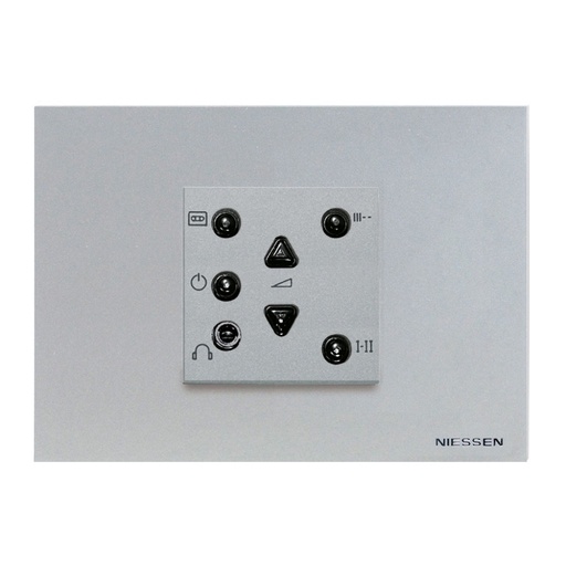 [N2258.3-PL] TAPA P/ MANDO ESTEREO 2 CANALES 2 MOD