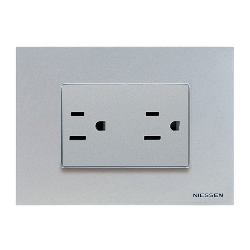 [N2328-PL] CONTACTO DUPLEX 2P+T 3 MOD