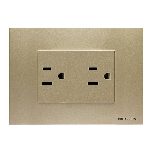[N2328-CV] CONTACTO DUPLEX 2P+T 3 MOD