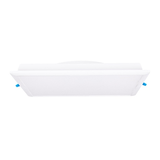 [39314-0] FLAT PLASTIK SQUARE LUM EMP 8PG LED 18W 4000K BLANCO ESTEVEZ