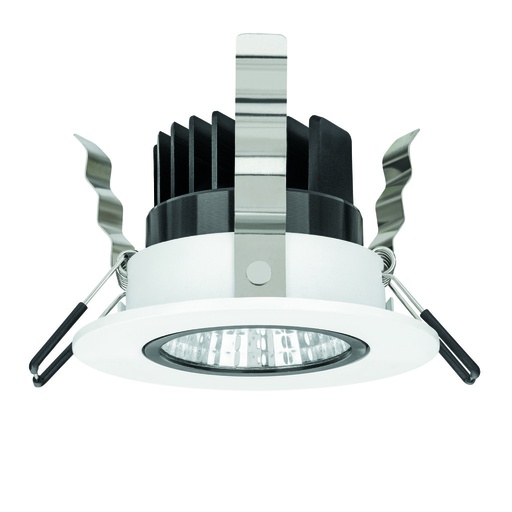 [19156-0] SWING LUM EMPOTRADO DIRIGIBLE LED 4IN 5W BLANCO/NEGRO ESTEVEZ
