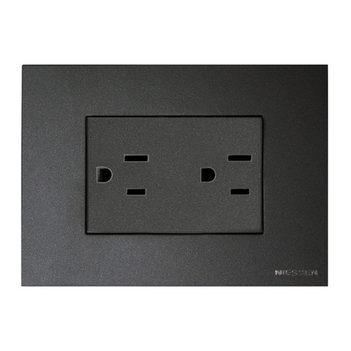 [E93310] CONTACTO DUPLEX 2P+T 3 MOD