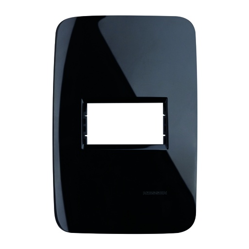 [N0371-NG] PLACA 1 VENTANA NEGRO