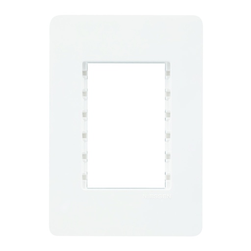 [N1373-BL] PLACA 3 MOD BLANCA CHASIS BLANCO