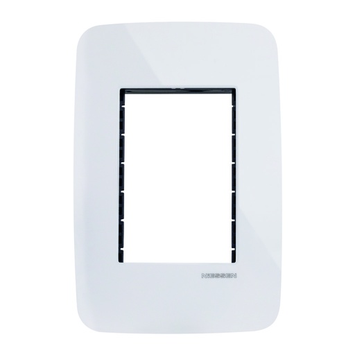 [N0373-BL] PLACA 3 VENTANAS BLANCA