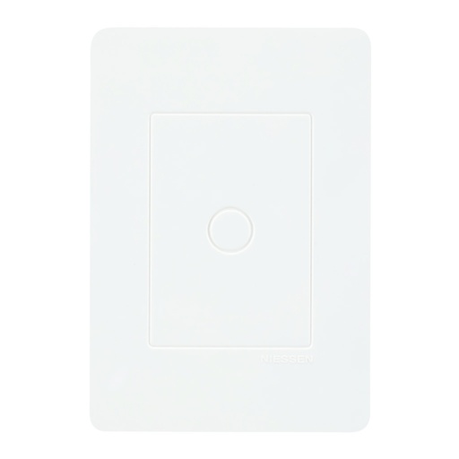 [N1370-BL] PLACA CIEGA BLANCA CHASIS BLANCO