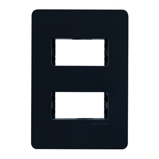 [N1372-NS] PLACA UNNO 2 MOD NEGRO SOFT CHASIS NEGRO