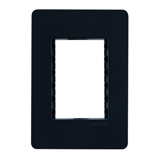 [N1373-NS] PLACA UNNO 3 MOD NEGRO SOFT CHASIS NEGRO