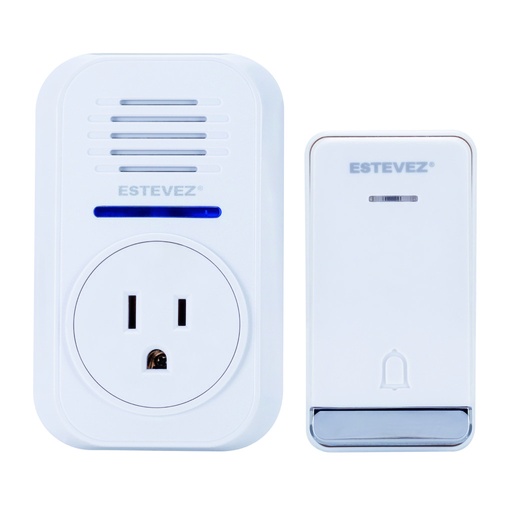 [D650W-BL] TIMBRE INALAMBRICO PIN PLUG-IN C/CLAVIJA